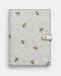 Notebook In Signature Canvas With Bee Print