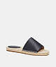COACH®,CAILIN ESPADRILLE,Leather,Black,Front View