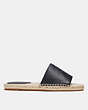 COACH®,CAILIN ESPADRILLE,Leather,Black,Angle View