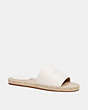 COACH®,CAILIN ESPADRILLE,Leather,Chalk,Front View