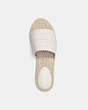 COACH®,CAILIN ESPADRILLE,Leather,Chalk,Inside View,Top View