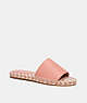 COACH®,CAILIN ESPADRILLE,Leather,Light Coral,Front View