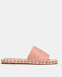 COACH®,CAILIN ESPADRILLE,Leather,Light Coral,Angle View