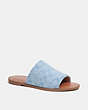COACH®,HAZEL SANDAL IN SIGNATURE CHAMBRAY,Cornflower,Front View