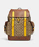Hudson Backpack In Colorblock Signature Canvas