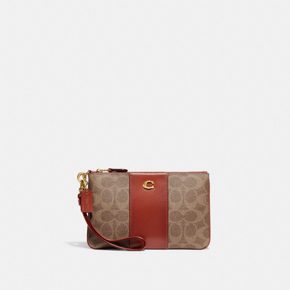 Essential Small Wristlet In Signature Canvas | Wristlets | Coach