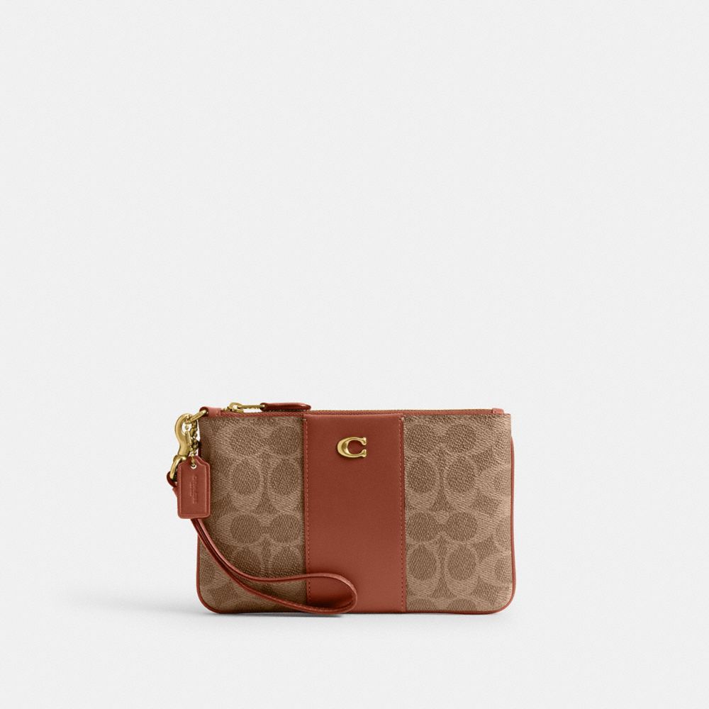Essential Small Wristlet In Signature Canvas, ProductTile