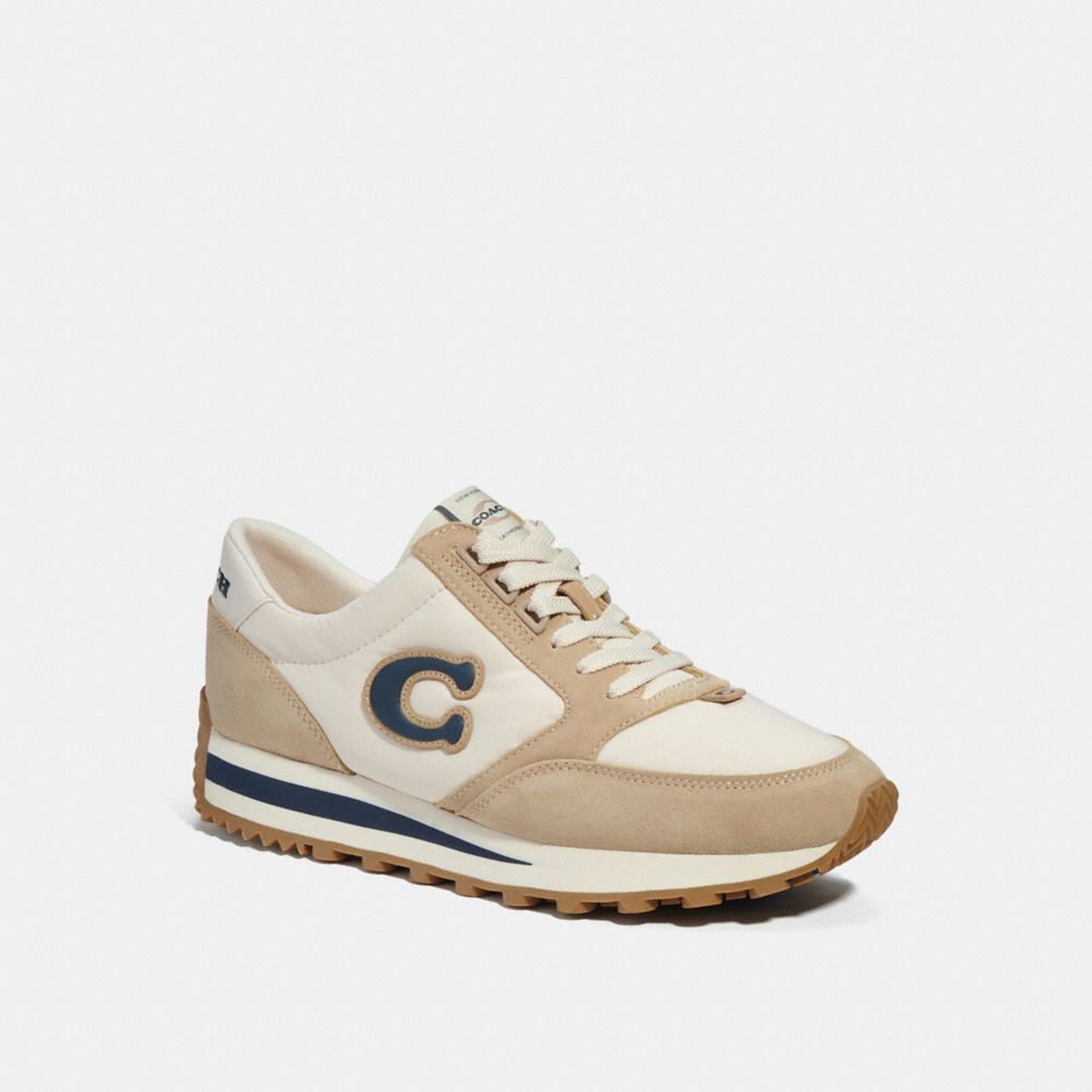 Coach Runner Sneaker In Chalk/midnight Navy