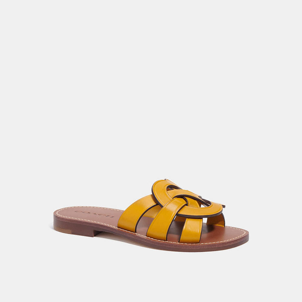 Coach Issa Sandal In Yellow