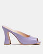 COACH®,LAURENCE SANDAL,Patent Leather,Light Violet,Angle View