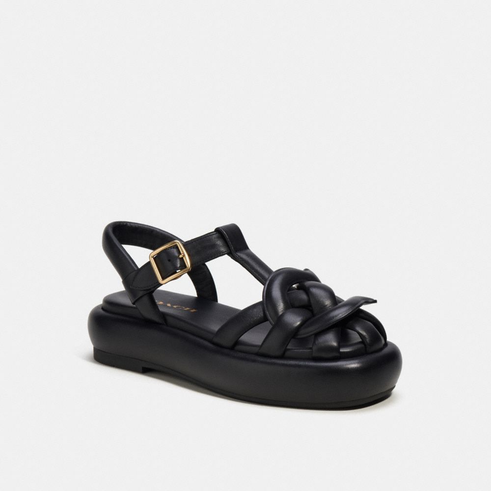Coach Penney Sandal In Black