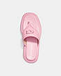 COACH®,SYLVIE SANDAL,Leather,Flower Pink,Inside View,Top View