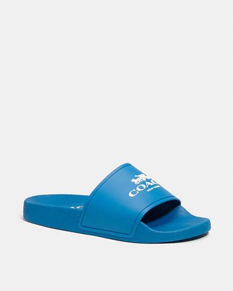 COACH®,SLIDE WITH COACH,Blue Jay,Front View