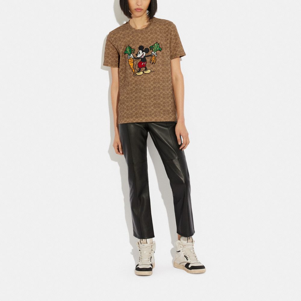 Coach x Disney 可愛いミッキーTシャツ COACH 【超特価sale開催