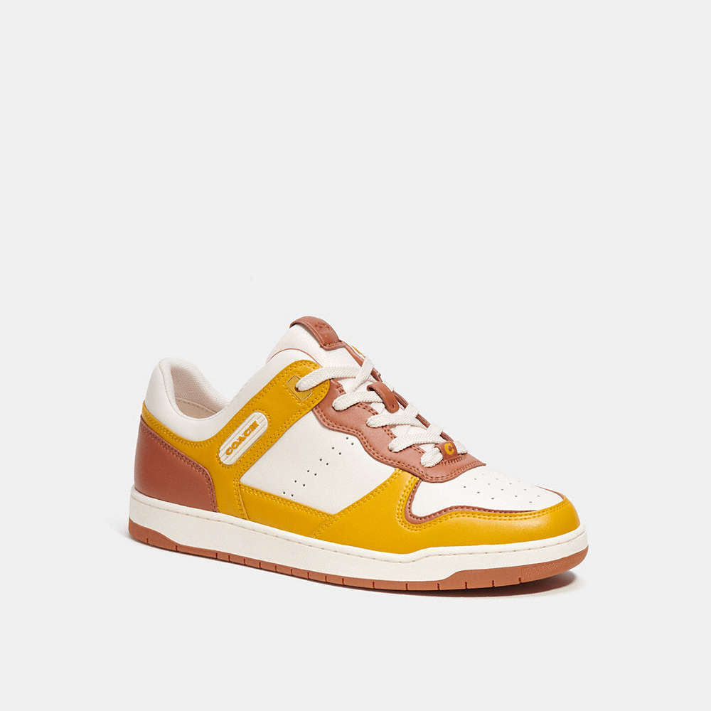 Coach C201 Sneaker In Yellow
