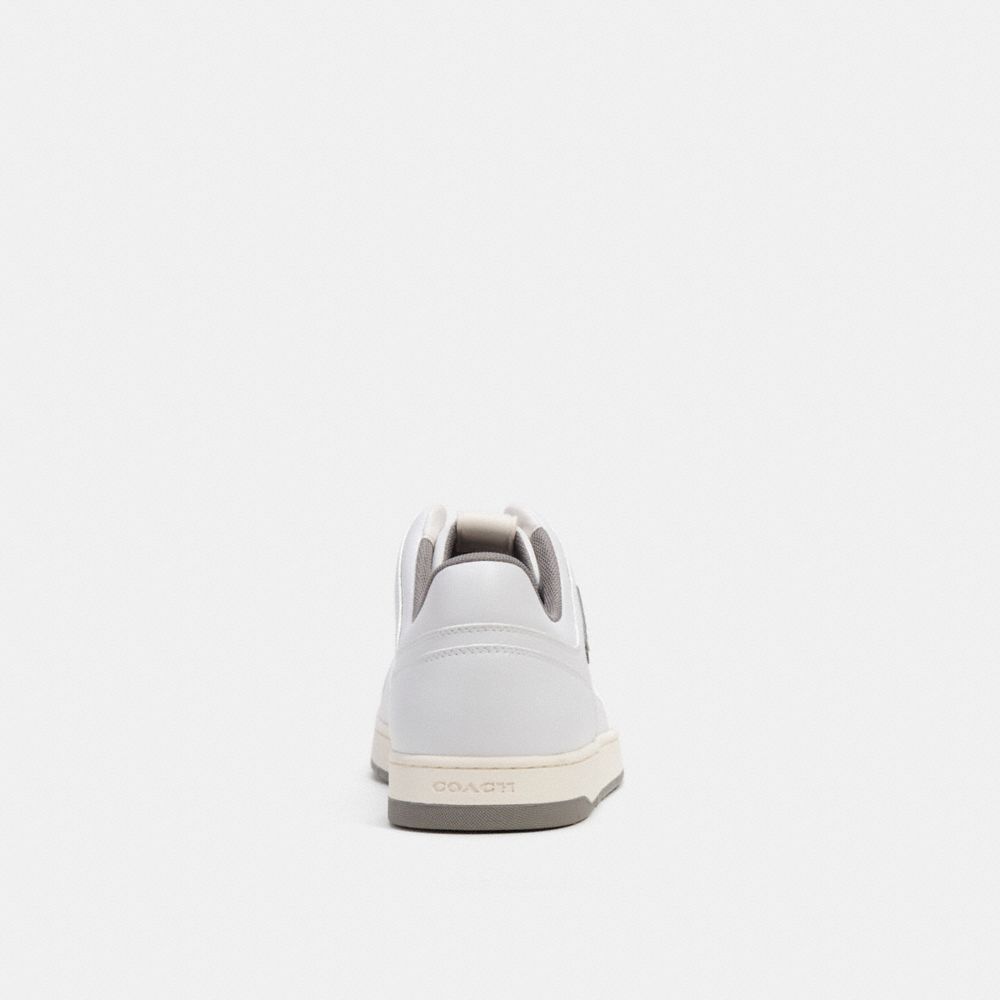 Shop Coach C201 Sneaker In Optic White/heather Grey