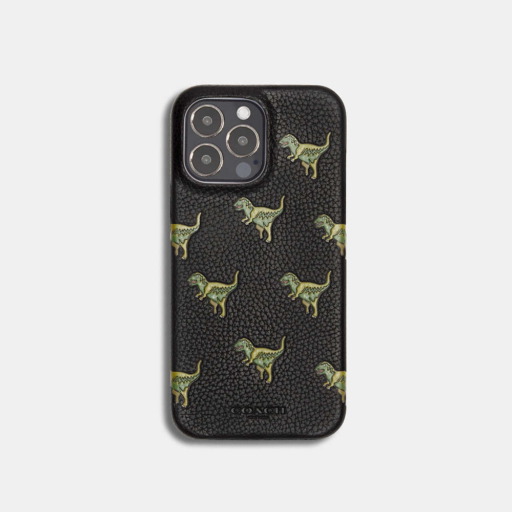 Coach Iphone 14 Pro Case With Rexy In Black