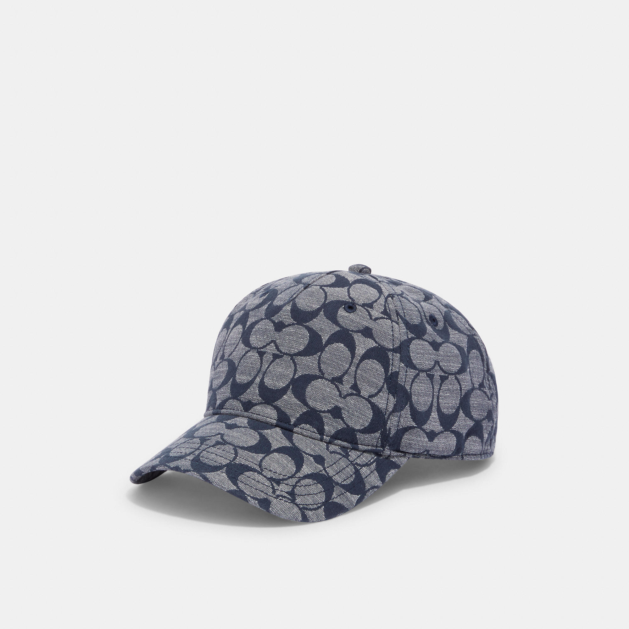 Shop Coach Outlet Signature Baseball Hat In Blue