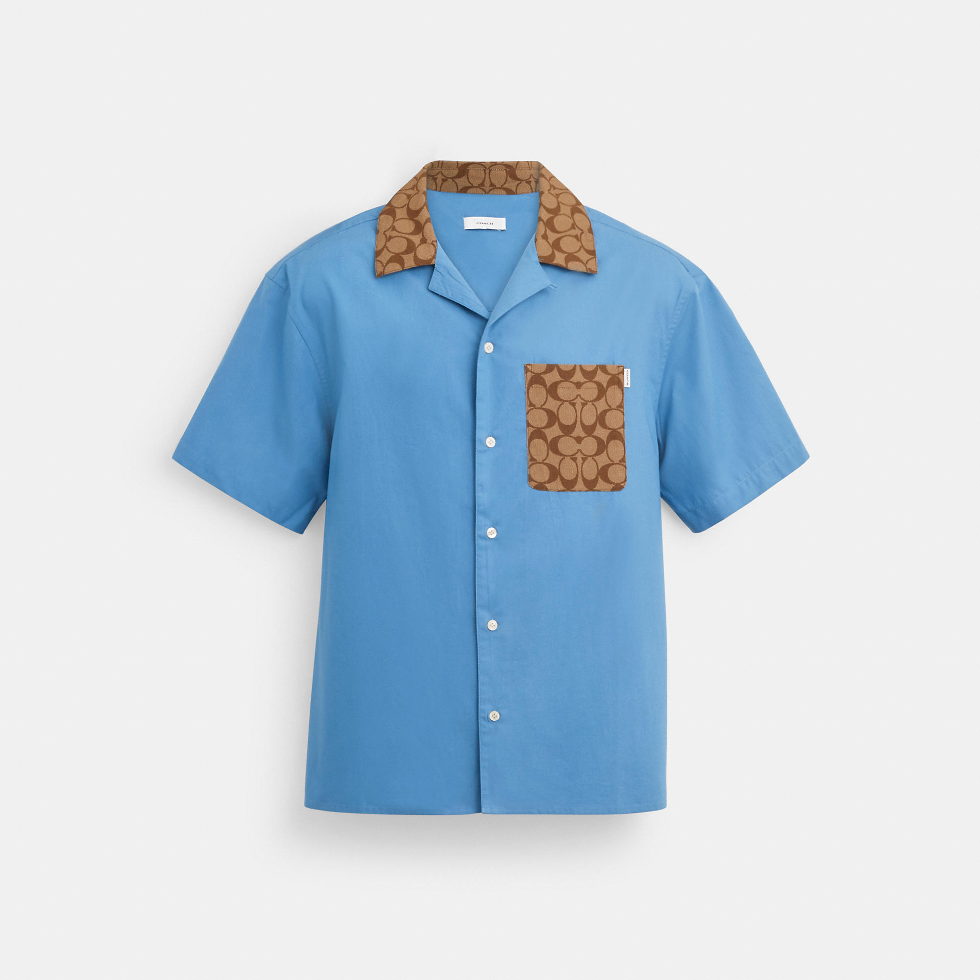 Coach Outlet Signature Colorblock Camp Shirt In Multi