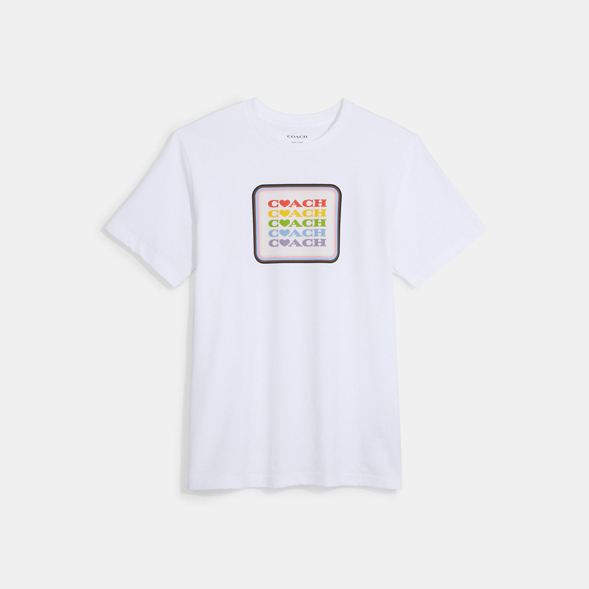 Coach Outlet Rainbow Graphic T-shirt In White