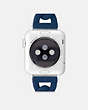 COACH®,APPLE WATCH® STRAP, 38MM AND 41MM,Stainless Steel,Navy,Back View
