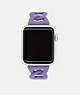 COACH®,APPLE WATCH® STRAP, 38MM AND 41MM,Stainless Steel,Light Purple,Front View