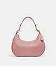COACH®,MARA HOBO,Pebbled Leather,Medium,Gold/Shell Pink,Front View
