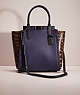 Restored Troupe Tote With Colorblock Snakeskin Detail