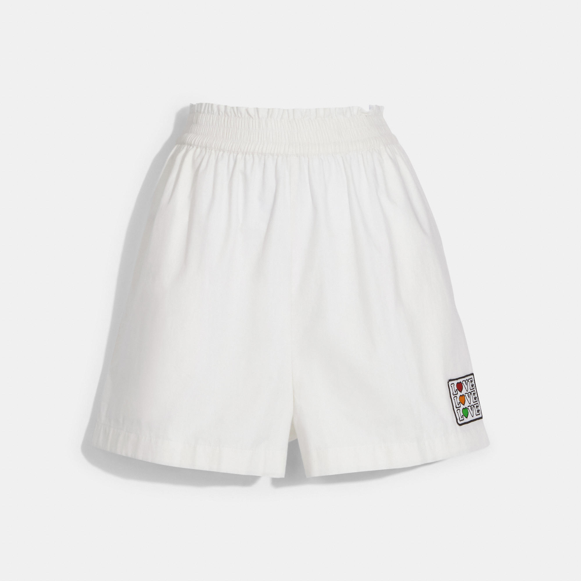 Coach Outlet Patch Shorts In White