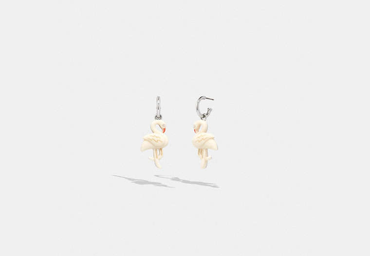 Flamingo Huggie Earrings
