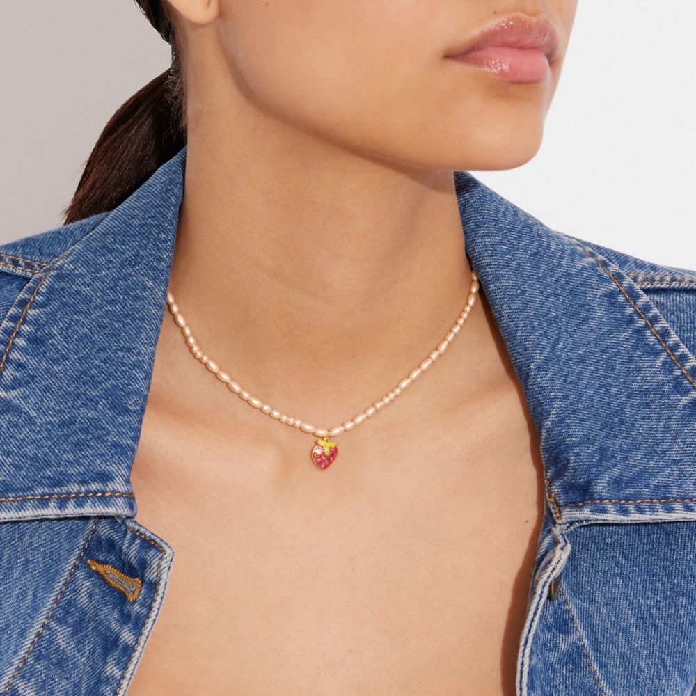 | Strawberry Choker Necklace