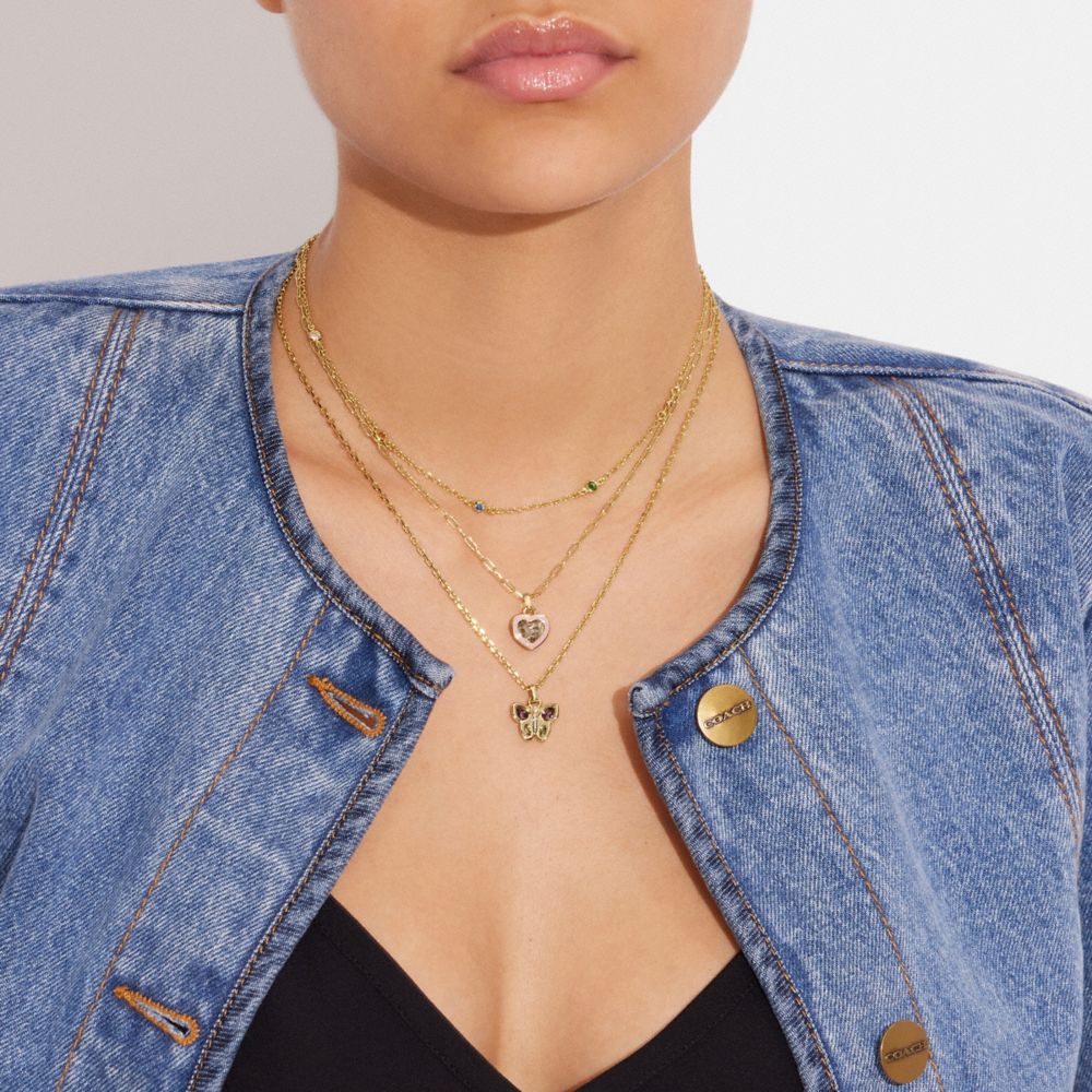 西日本産 コーチ 斜めがけ可 蝶 バタフライ チャーム付 シグネチャー