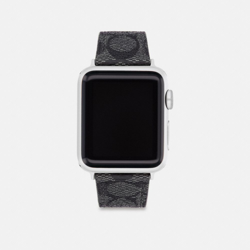 Coach Outlet Apple Watch® Strap, 38 Mm And 40 Mm In Grey