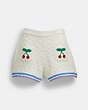 Signature Knit Set Shorts With Colorful Trim And Cherries