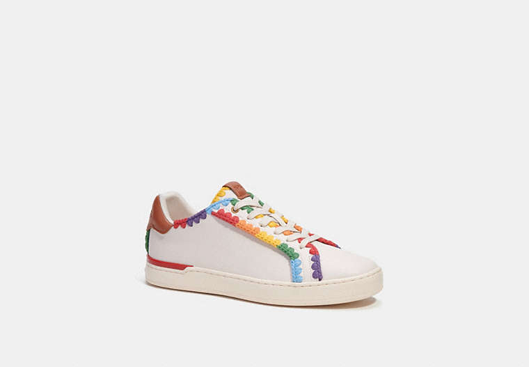 Lowline Low Top Sneaker With Rainbow Crochet