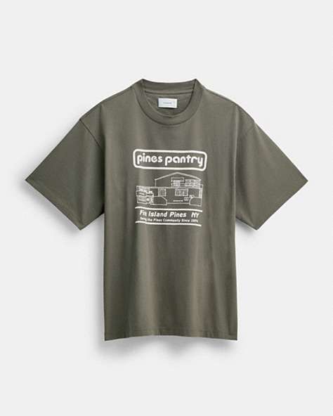 CoachT Shirt With Pines Pantry Graphic