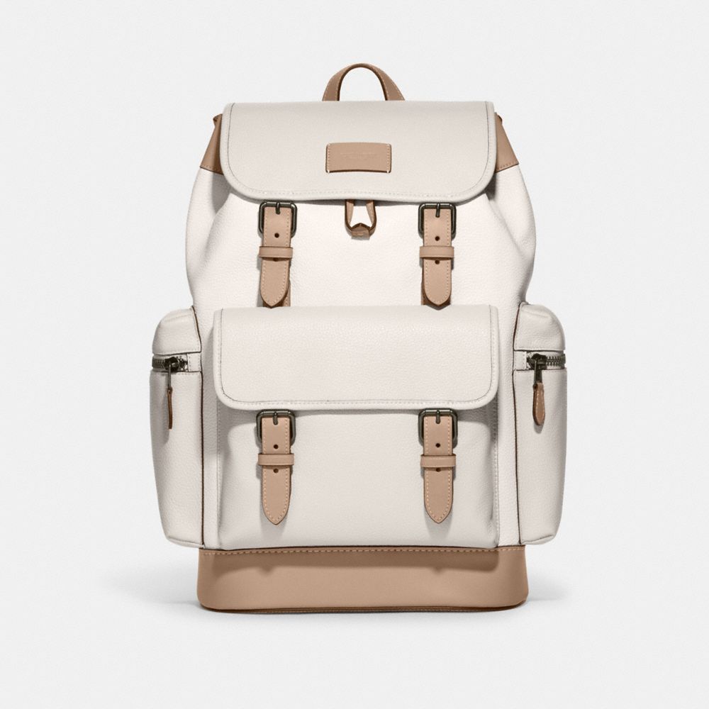 coach backpack men white Restored Hitch In Signature Leather India The Sprint Backpack is made for daily commutes and busy days Tan coach backpack - Gem
