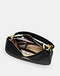 COACH®,TERI HOBO,Leather,Anniversary,Gold/Chalk,Inside View, Top View