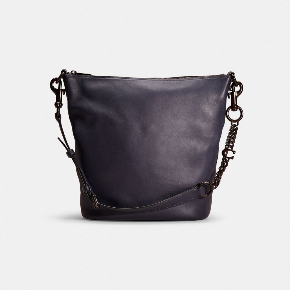 Coach Restored Signature Chain Duffle In Pewter/midnight Navy