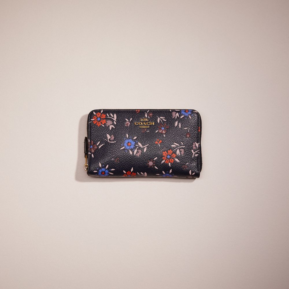 Restored Medium Zip Around Wallet With Wildflower Print COACH®