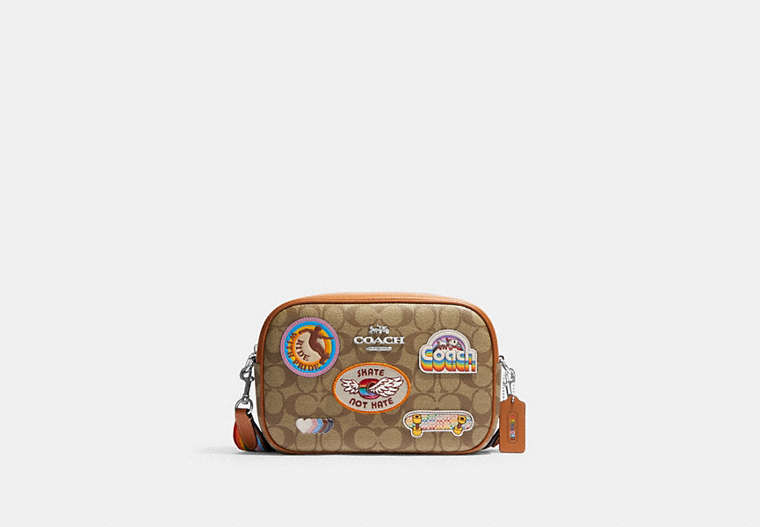 Jamie Camera Bag In Signature Canvas With Patches