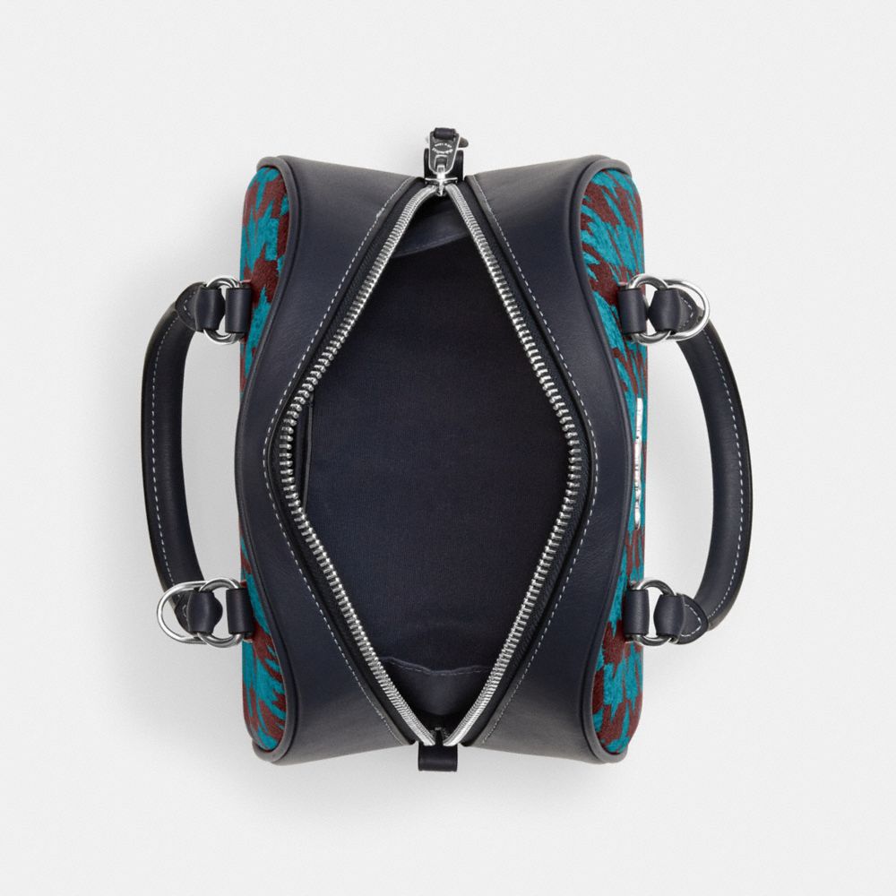 COACH®,Sydney Satchel With Houndstooth Print,,Inside View,Top View