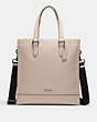 COACH®,GRAHAM STRUCTURED TOTE,Leather,Black Antique Nickel/Steam,Front View