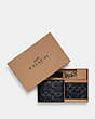 Boxed 3 In 1 Wallet Gift Set In Signature Leather