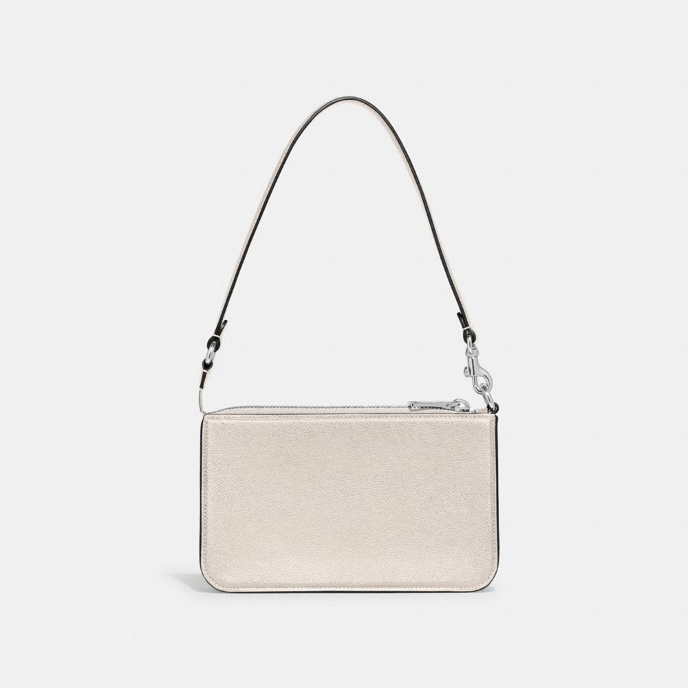 Coach Pouch Bag With Signature Canvas Interior In Chalk