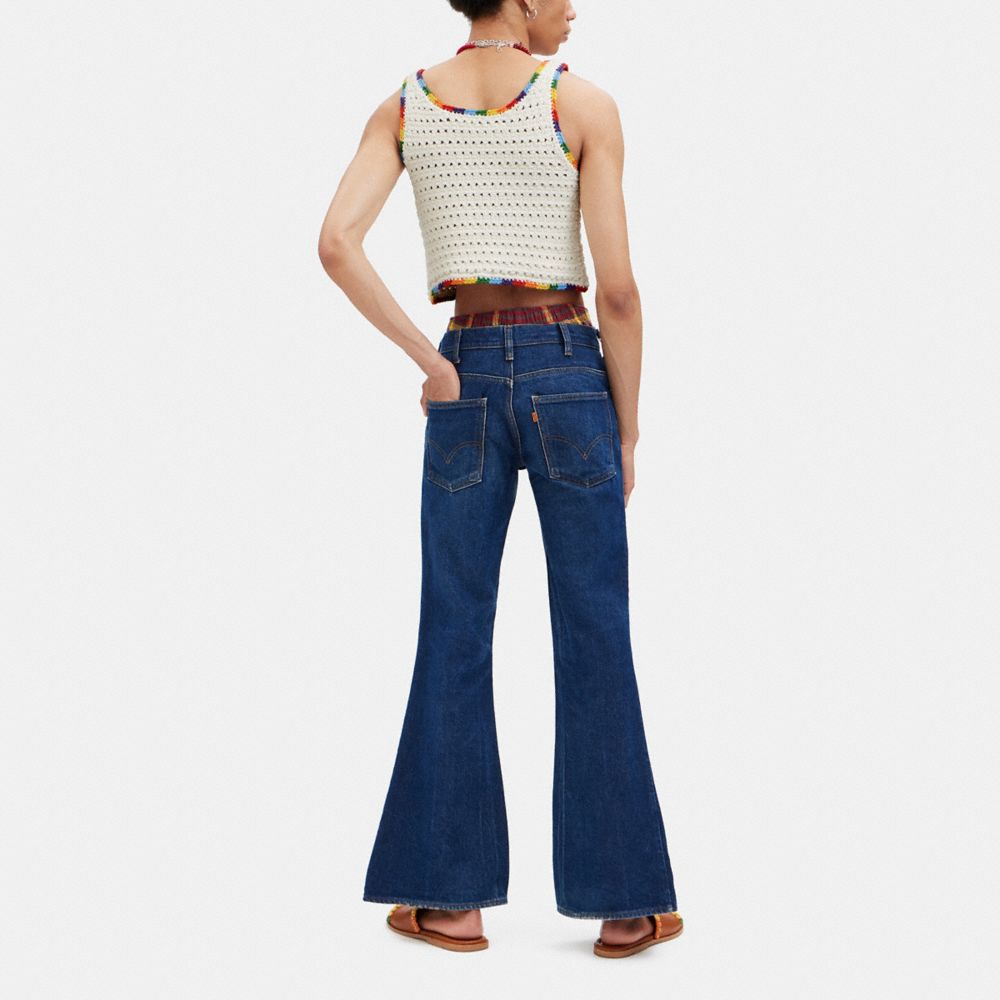 Rainbow Trim Knit Tank