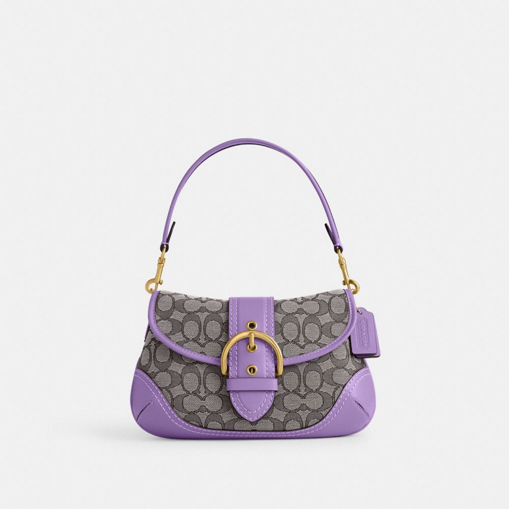 Coach Soho Signature Jacquard Shoulder Bag In Brown/gold | ModeSens