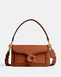 COACH®,TABBY SHOULDER BAG 26 WITH BRAID,Polished Pebble Leather,Small,Brass/Burnished Amber,Front View