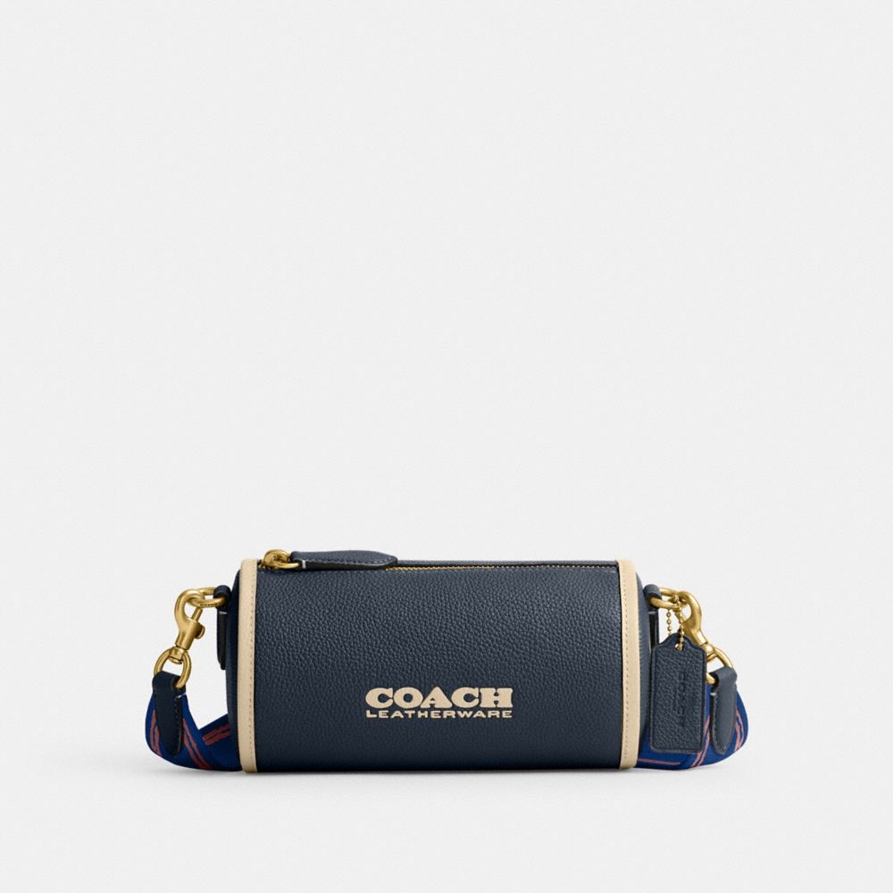 COACH Polished Pebble leather phone crossbody - Macy's