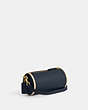 COACH®,ORION BARREL BAG,Polished Pebble Leather,Small,Brass/Denim,Angle View